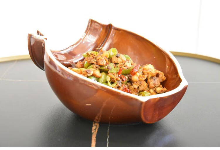 老式菜盘子 炒鸡专用特色盘子农家乐餐具饭店商用餐厅老式半坛私房菜