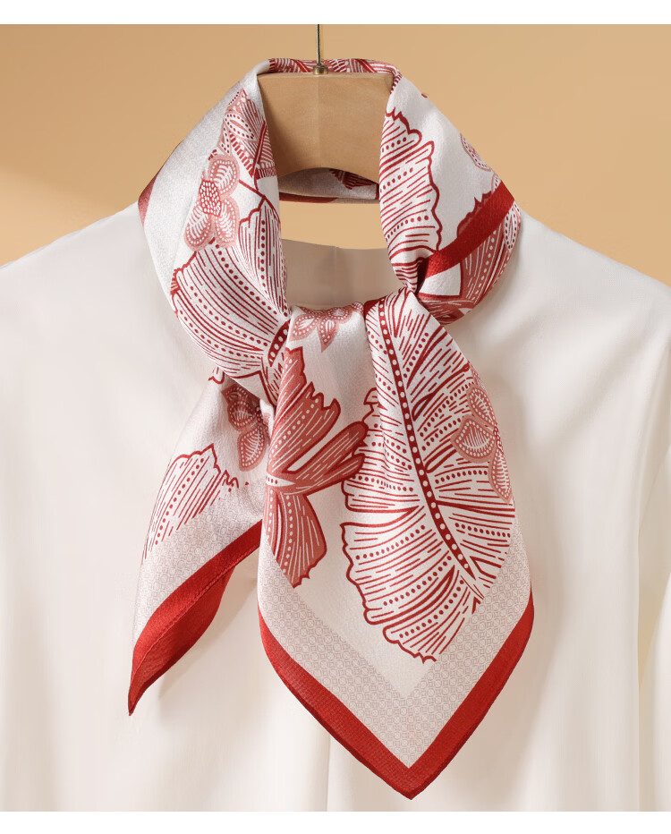 Hodo 100% Mulberry Silk Scarf for Women, Square Silk Shawl, Practical Gift for Loved Ones, Gift Box Packaging 8