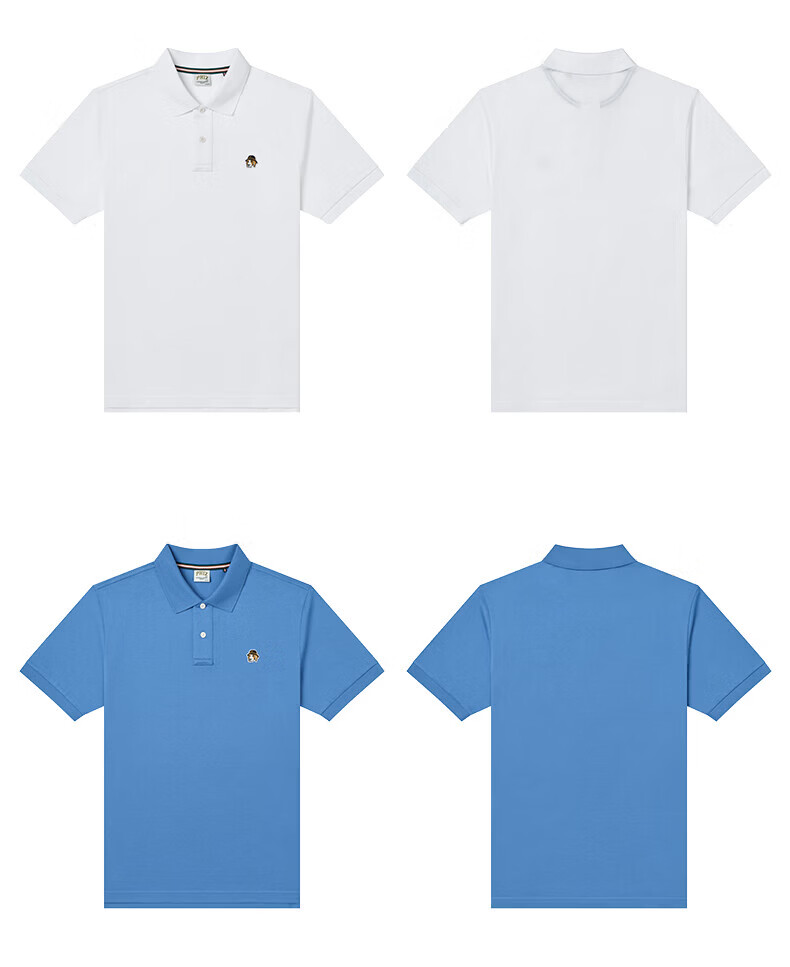 HAZZYS Men's Summer PHIZ Series Loose Classic Short Sleeve Polo Shirt ASTZE0DBI22 7