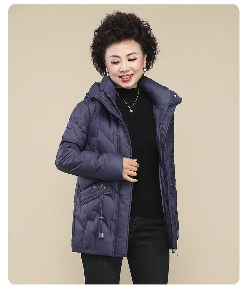 梦特娇旗舰轻奢高端冬装羽绒服女2022新款洋气人连帽鸭绒外套上衣