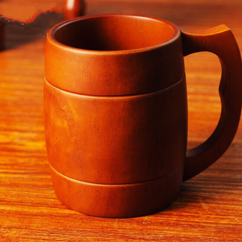 吉富达 木桶杯 酒吧圣经木头酒杯木纹鸡尾酒杯橡木桶酒杯木桶杯柯林杯