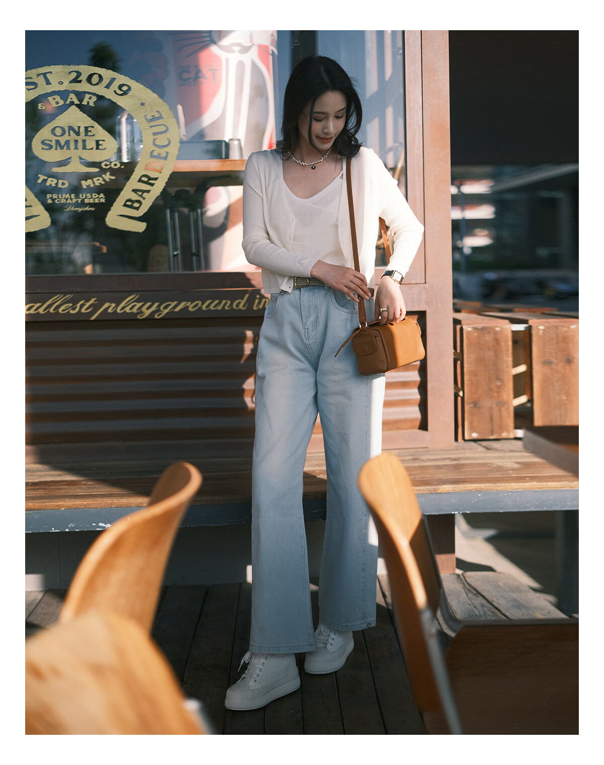 Sasa Su [Cloud Feel White Sneakers] Spring Summer Thick Sole Height Increasing Versatile White Sneakers Sports Casual Shoes Women ZA65184-30 10