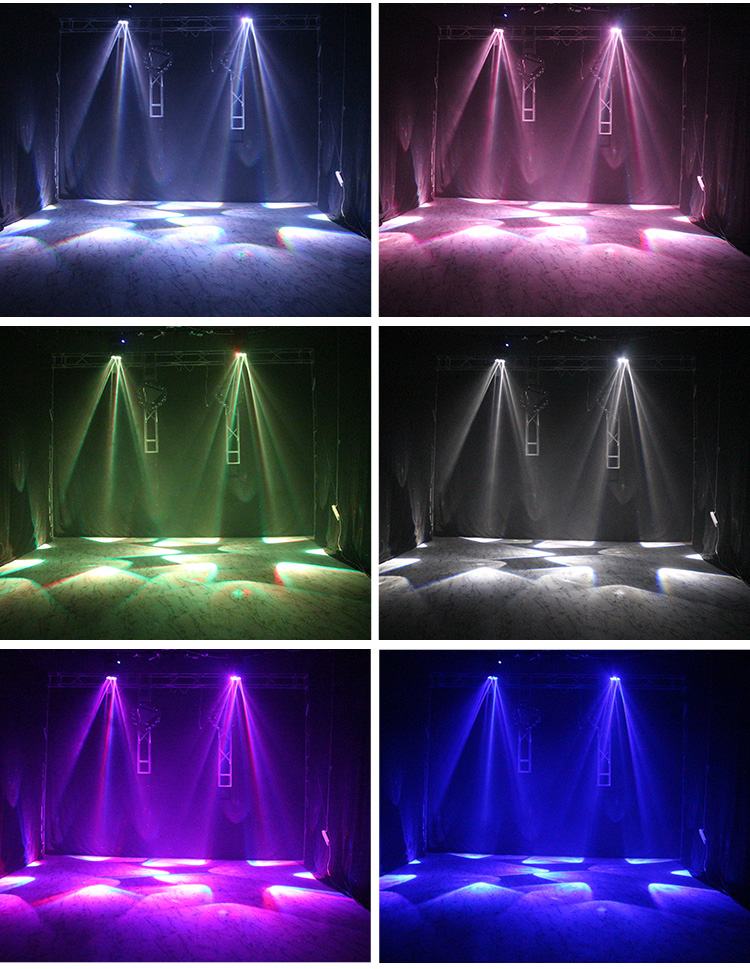 舞台灯光束灯led6颗蜂眼七彩灯摇头灯酒吧镭射灯激光灯ktv闪光灯 定制