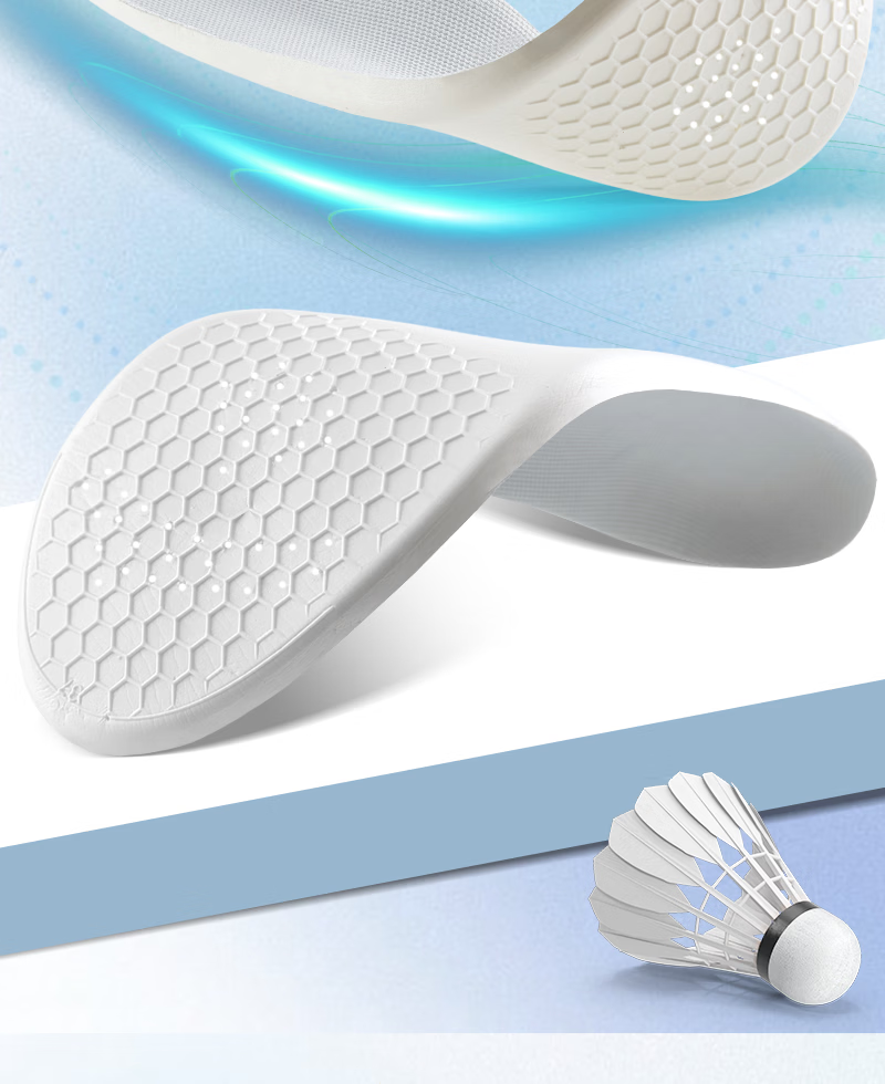 Vitality Rebound Lightweight Sports Insoles 2 Pairs Men Sweat-Absorbing Odor-Resistant Soft Breathable Cushioned Shock-Absorbing Comfortable for Long Standing Running Women Summer Size 39-40 8