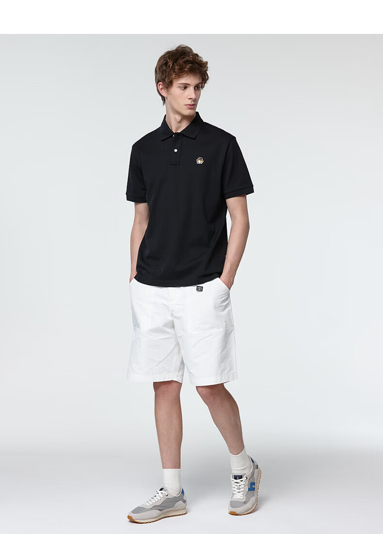 HAZZYS Men's Summer PHIZ Series Loose Classic Short Sleeve Polo Shirt ASTZE0DBI22 11