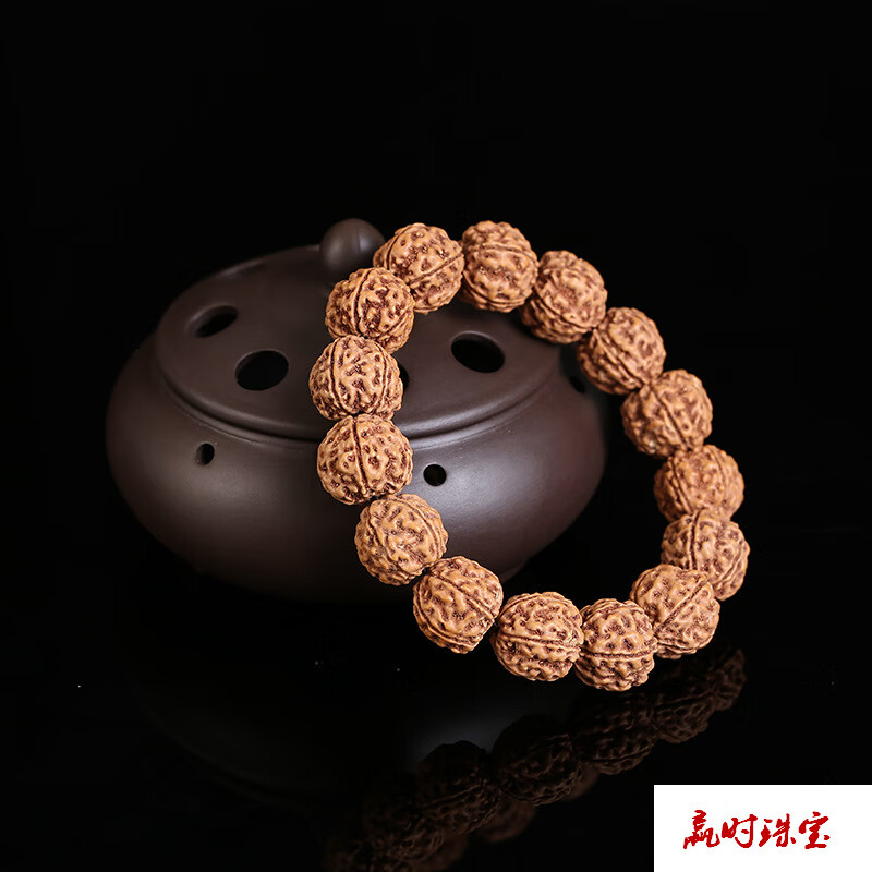 正宗尼泊尔五瓣龙脊背双盘龙金刚菩提手串铁籽高山同树籽做男女款