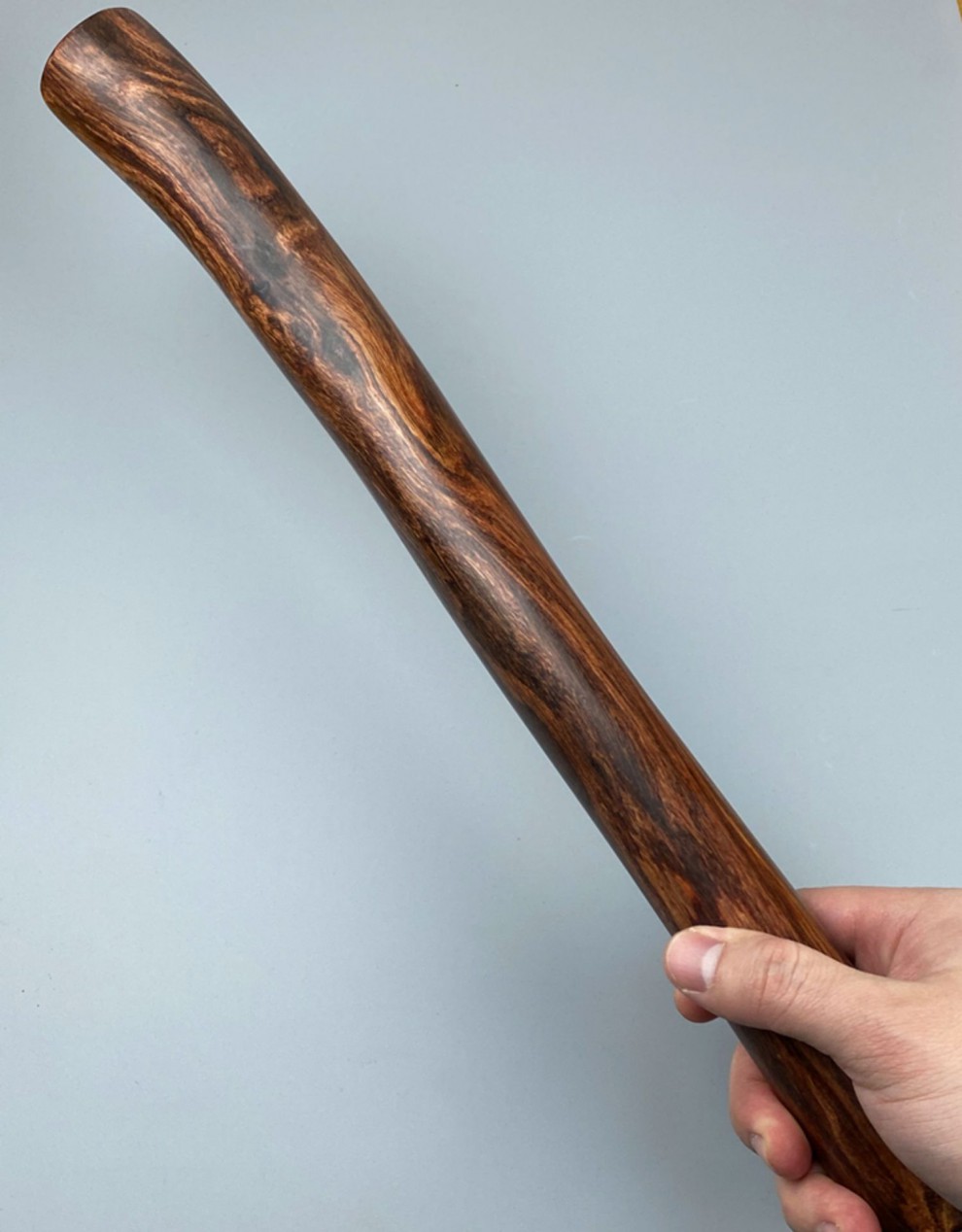 按摩背部木棍紫檀柳鬼脸随型把玩防身短棍棒腰部颈椎敲打神器健身 40