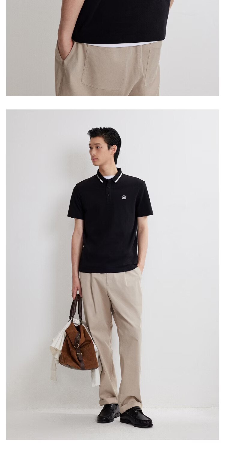 JACK&JONES Men's Spring Cool Feeling Polo Short Sleeve Trendy Casual Business Embroidered 226106026 16