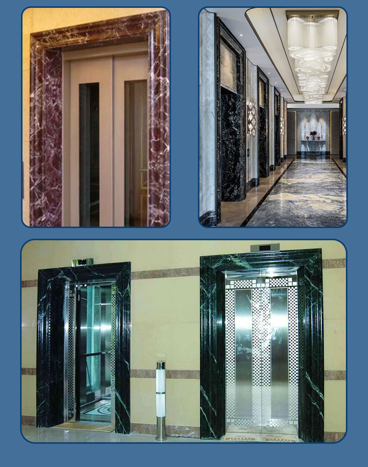 石塑电梯门套仿大理石pvc树脂线条包边侧板套线电梯包口 黑白根 120mm