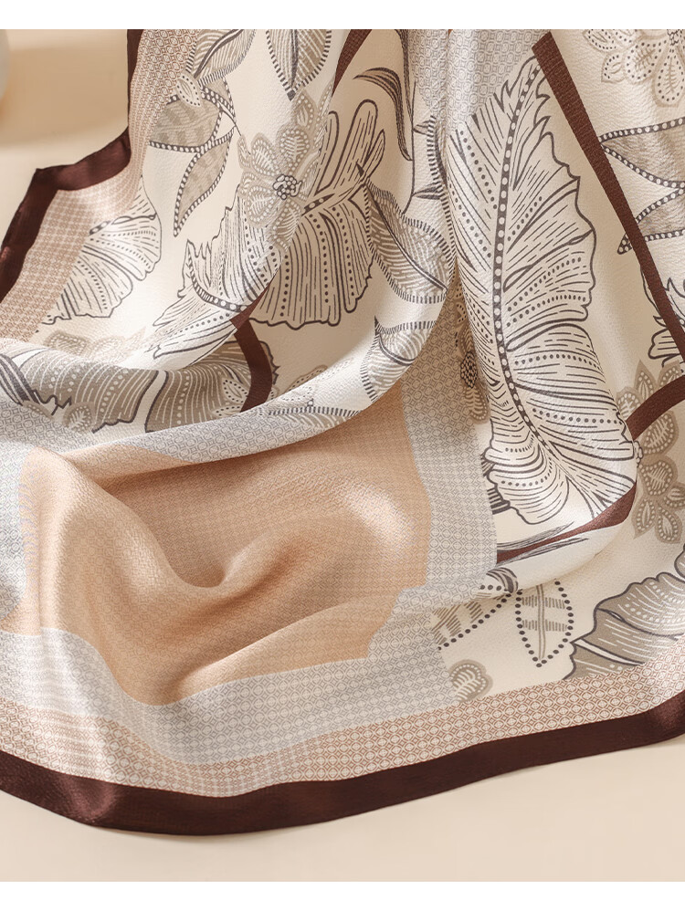 Hodo 100% Mulberry Silk Scarf for Women, Square Silk Shawl, Practical Gift for Loved Ones, Gift Box Packaging 18
