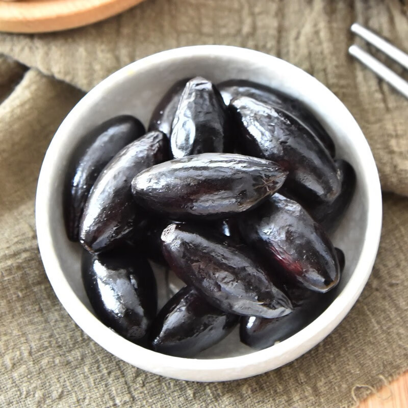 潮汕乌榄 锦裕乌榄315g*2瓶 咸橄榄盐水泡制乌榄潮汕咸杂下饭菜腌乌