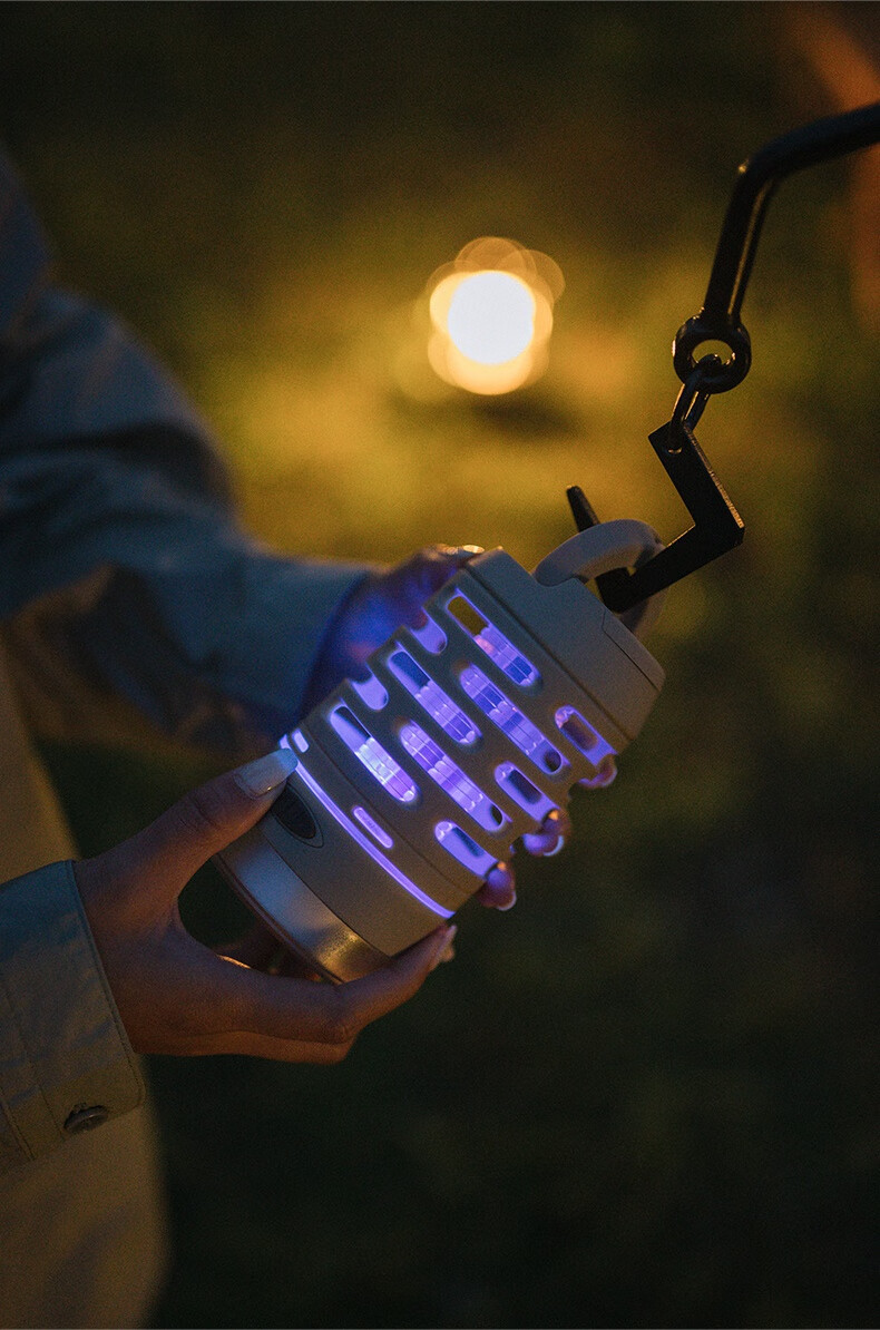 naturehike挪客户外多功能灭蚊灯野营露营灯三档手电筒防尘 砂岩色