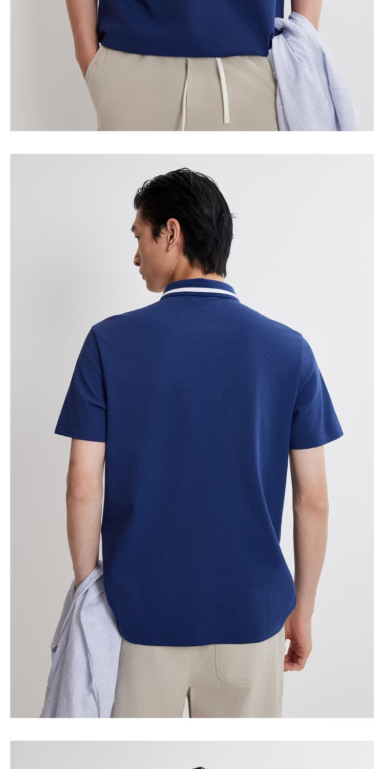 JACK&JONES Men's Spring Cool Feeling Polo Short Sleeve Trendy Casual Business Embroidered 226106026 13