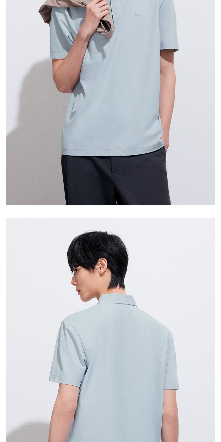 JACK & JONES Men's Quick-Dry Spring Polo Shirt Moisture-Wicking Breathable Casual Point Collar 226106023 14