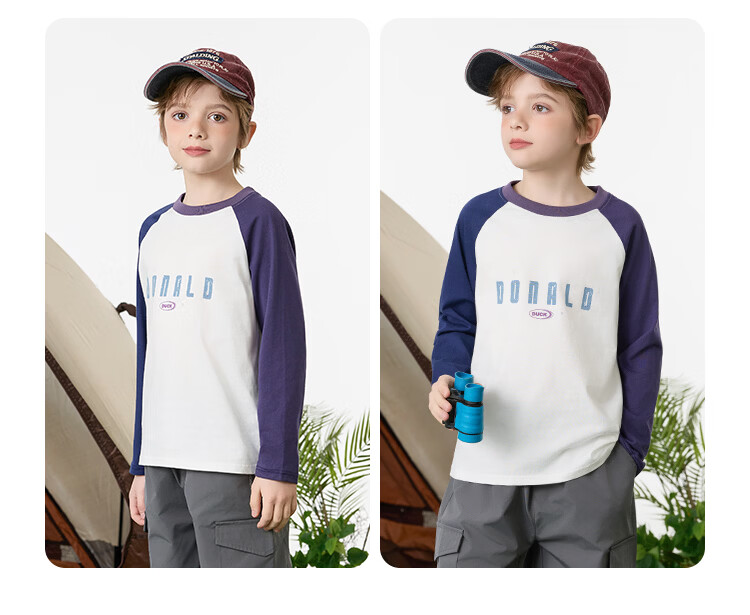 Disney Boys' Long Sleeve T-Shirt Children's Cotton Spring 2026 New Autumn Cartoon Fashion Top 16
