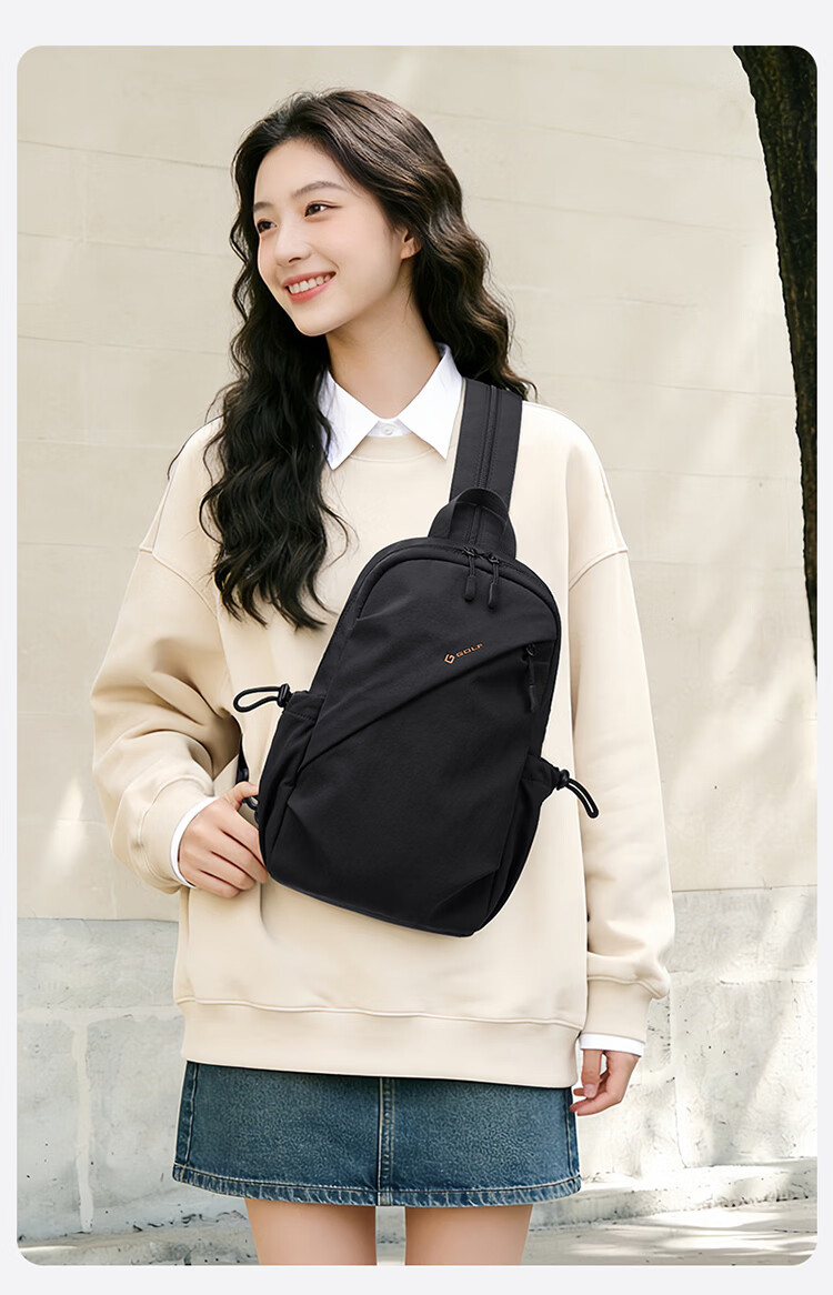 GOLF Lightweight Crossbody Bag Unisex Casual Sports Chest Bag Outdoor Cycling iPad Shoulder Bag Multifunctional Small Backpack 6