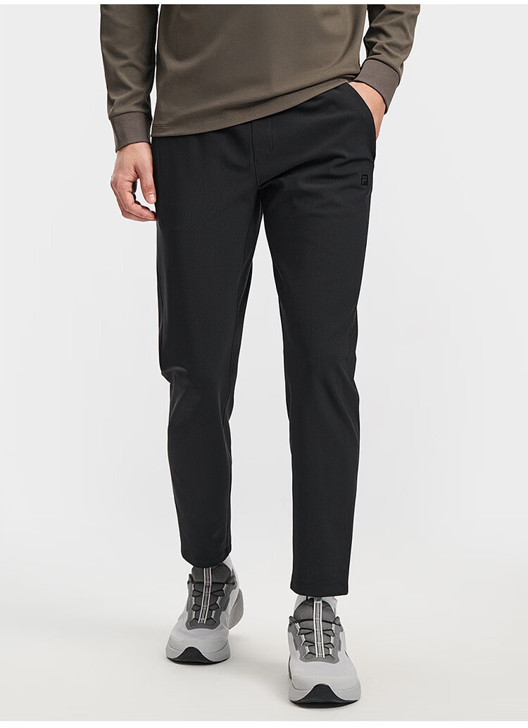 FILA Official Agile Men's Knit Pants 2026 Spring Running Fitness Basic Straight-Leg Trousers 6