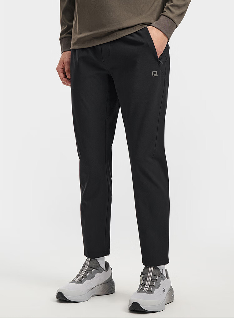 FILA Official Agile Men's Knit Pants 2026 Spring Running Fitness Basic Straight-Leg Trousers 5