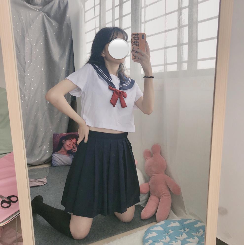 青间白鹿jk制服jk水手服女白黑三本jk制服裙基础款正统不良秋冬学院风