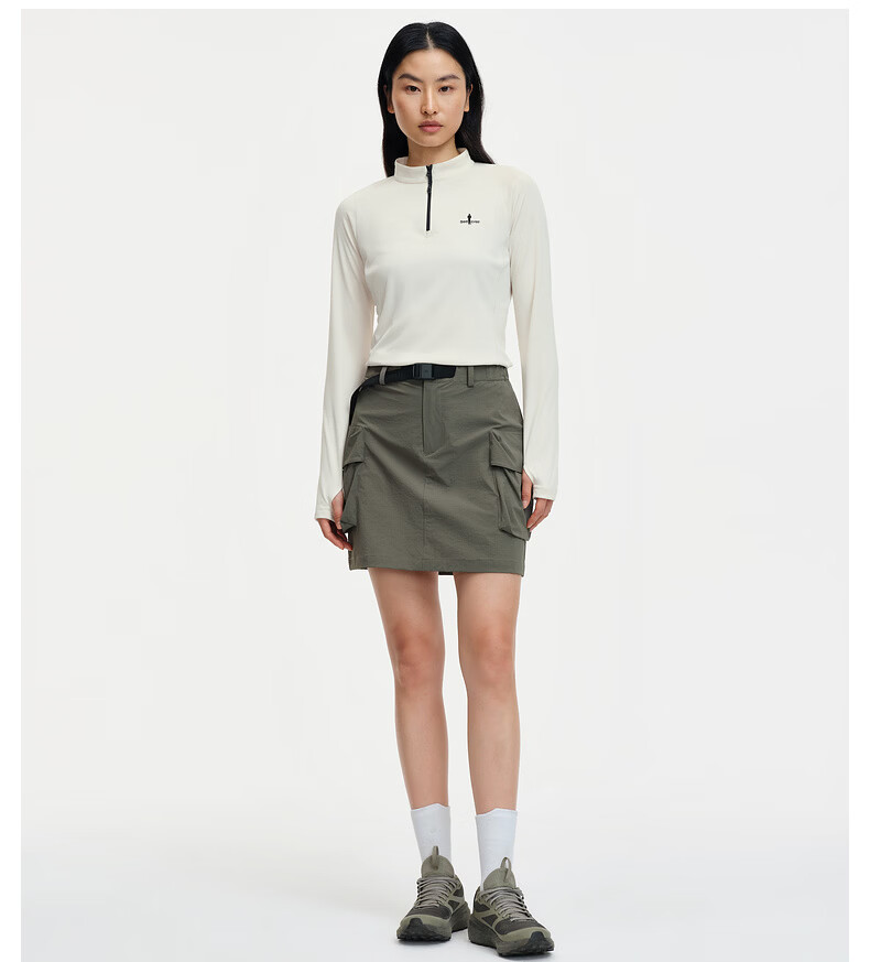 Biyinlefen Lightweight Sun Protection 2026 Spring New Women's Sports Casual Simple Stand Collar Long Sleeve T-Shirt 12