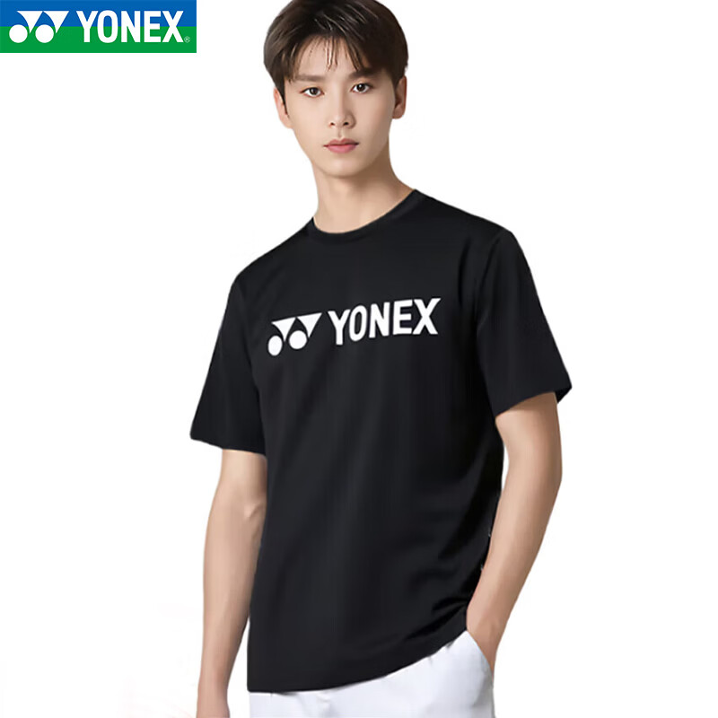 YONEX Badminton Sports T-Shirt Short Sleeve Breathable Quick-Dry Men's 115095BCR Black 2XL 5