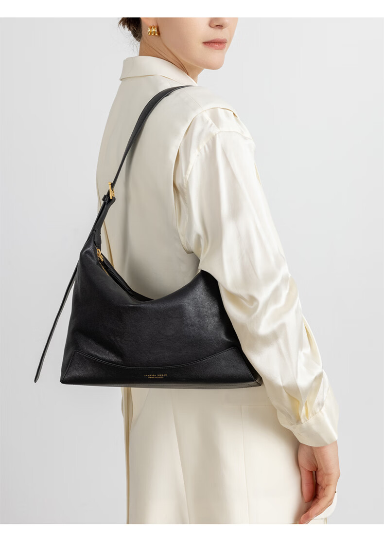 VANESSA HOGAN Zhang Yakin Same Style VH Women's Handbag, Xiran Hobo Bag, Vegetable Tanned Leather, Light Luxury Crossbody Shoulder Bag, Ladies' Birthday Gift 16
