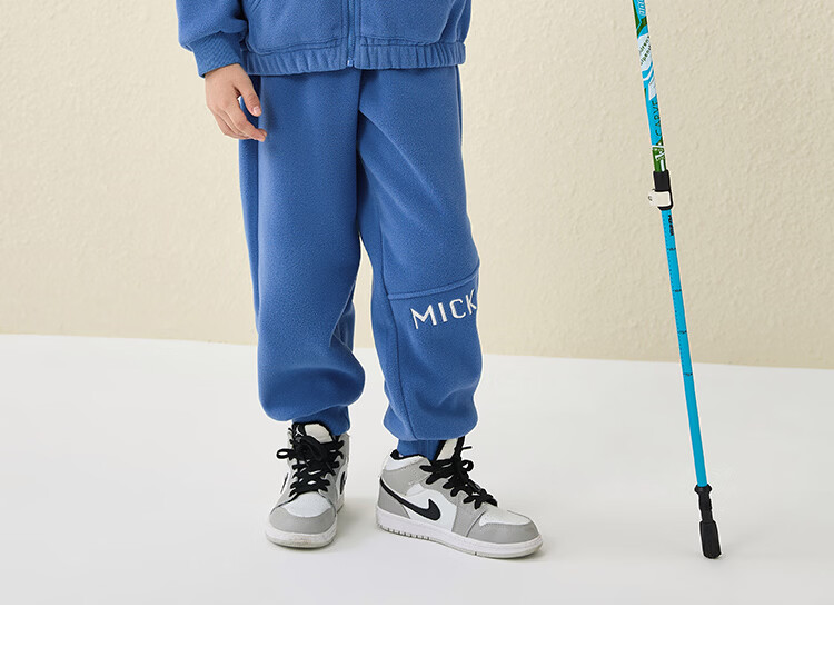 Disney Kids Set Boys and Girls 2026 New Spring Fleece-Lined Sports Sweatshirt Two-Piece Trendy Cool Jacket and Pants 42