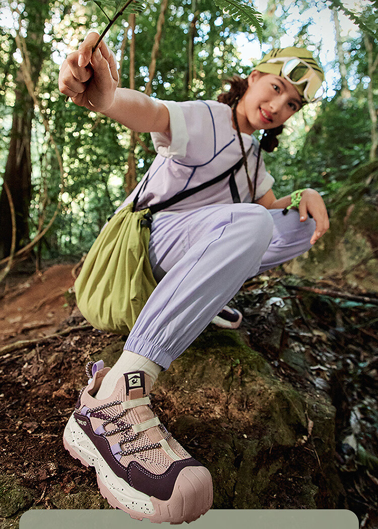 TOREAD 【Yuexing】 Kids' Sports Shoes Spring Summer Children's Bread Toe Hiking Shoes White/Blue Size 35 3