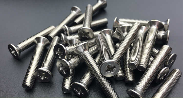 304不锈钢沉头螺丝十字平头机螺钉加长螺丝钉m3m4m5m6*-100mm m6*10