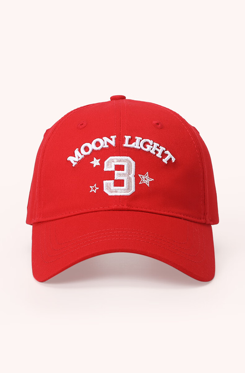 Wanting Women's Soft Top Baseball Cap School Team Girl Ballet Sports Style Korean Curved Brim Duckbill Hat Wine Red 4