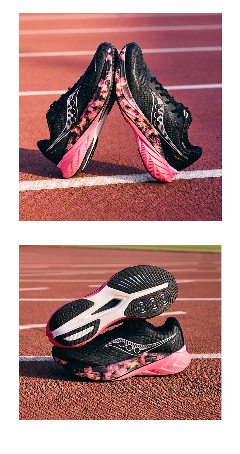 Saucony SLAY Full Carbon Plate 3 Running Shoes Black Pink 9 [Couple Model] 38.5 7