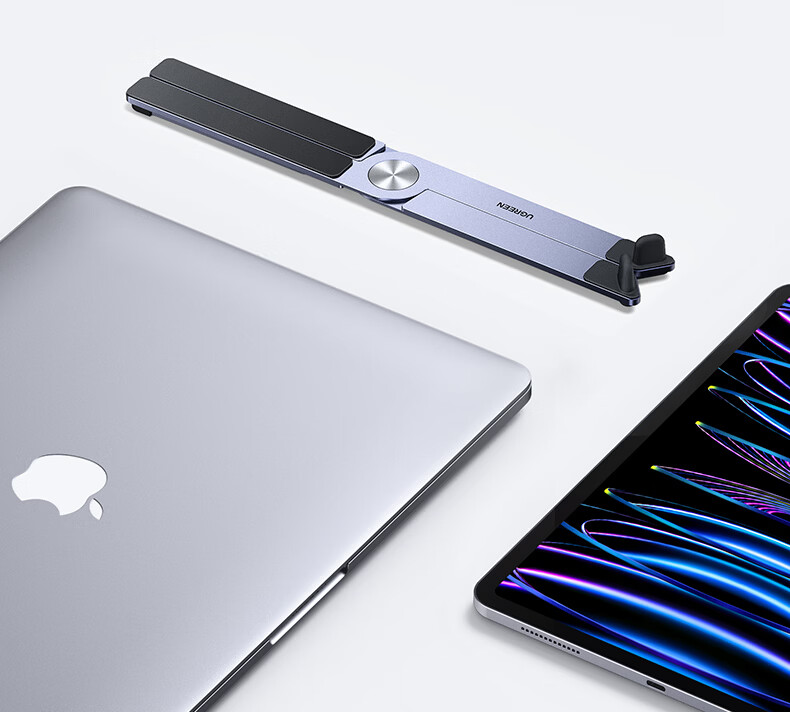 Ugreen Laptop Stand Aluminum Alloy Portable Foldable Elevated Cooling Vertical Holder Compatible with Apple MacBook Huawei Lenovo Legion Xiaoxin 13