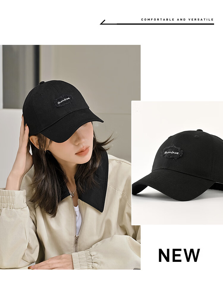 THANTRUE Baseball Cap for Men And Women, Fashionable Duck Tongue Hat with Large Brim to Make Face Look Smaller, Suitable for All Seasons, High-Quality Y226 15
