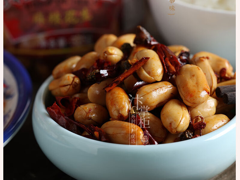 开封麻辣花生米325gx6五香河南特产下酒菜熟零食授权5罐五香1罐麻辣有