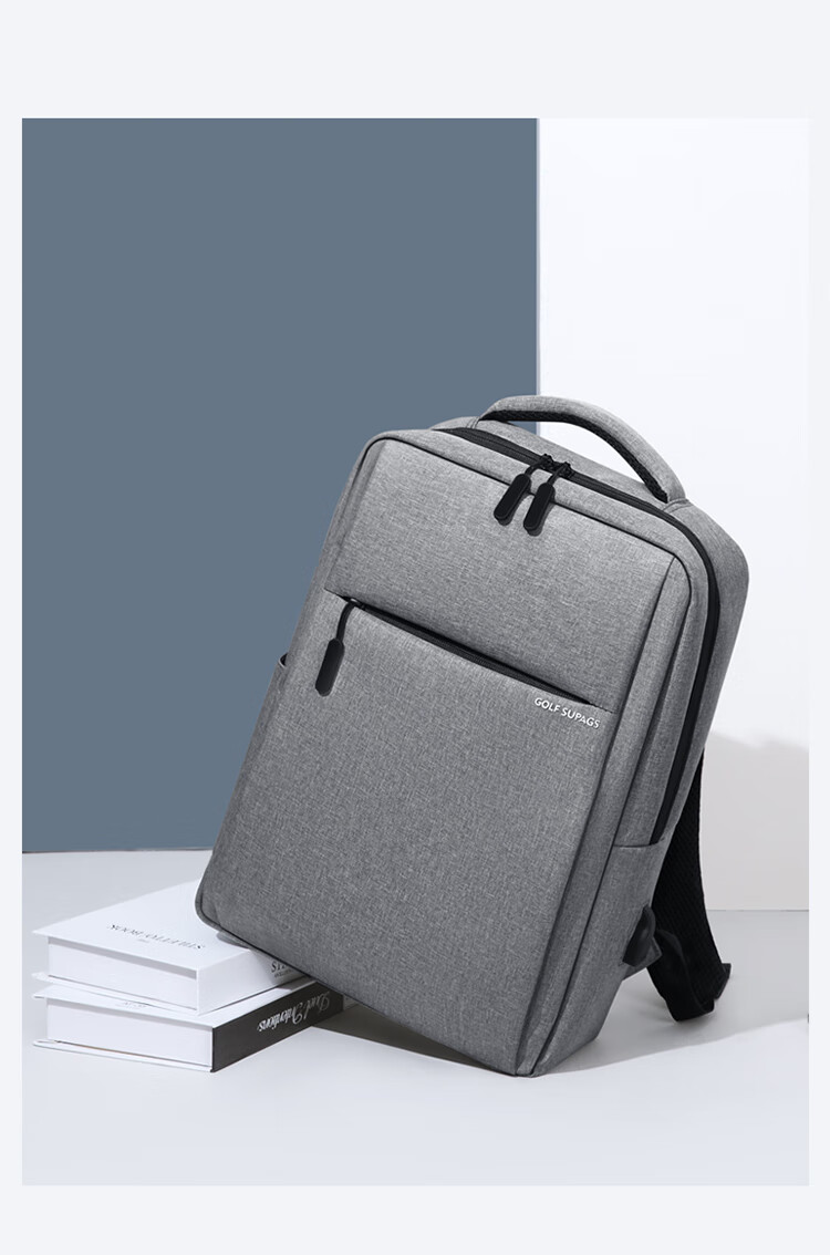 GOLF Business Backpack for Men, 15.6-Inch Laptop Bag, Travel Backpack, Fashionable School Bag for Men, Black 3