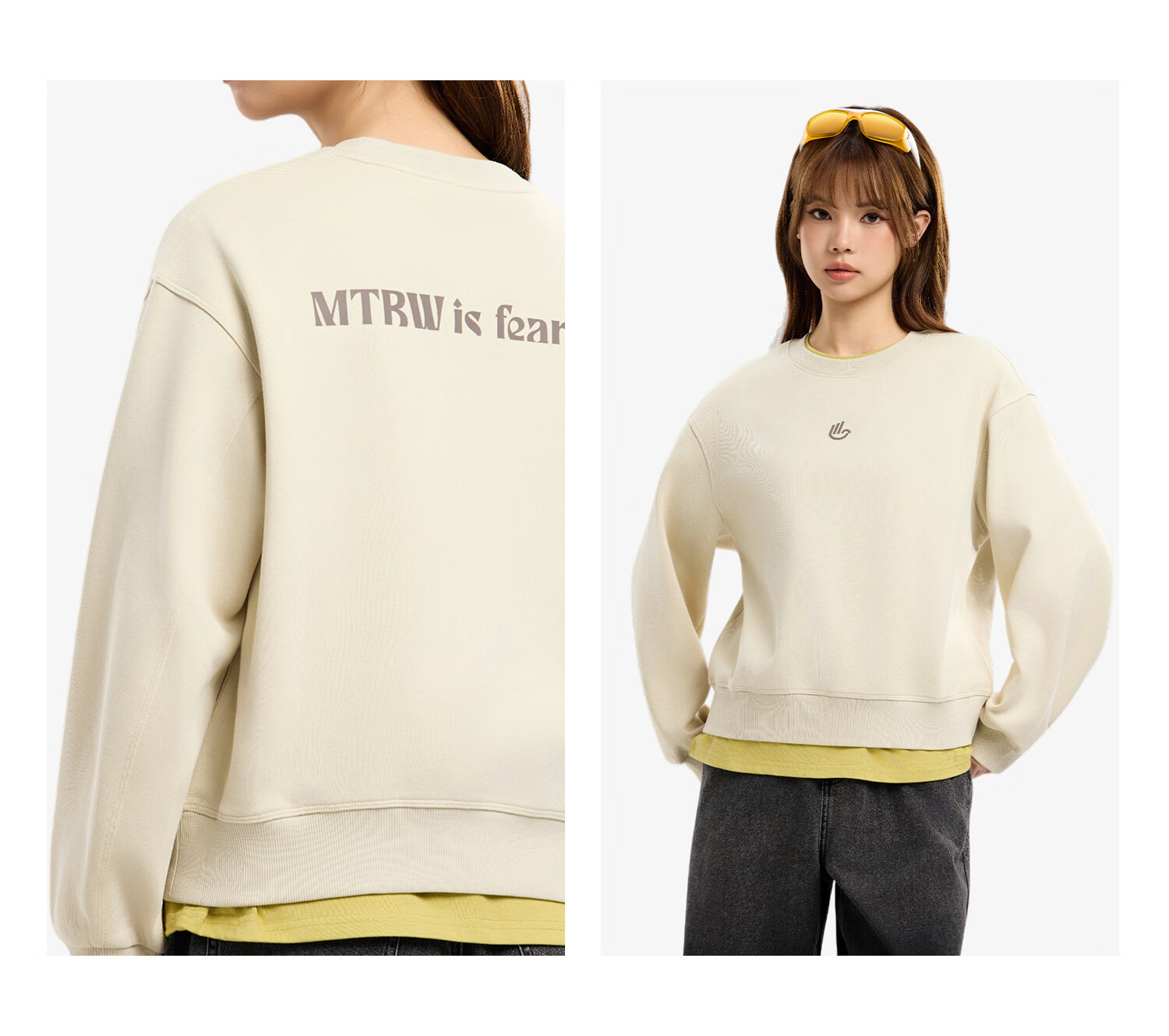 Metersbonwe Women's Hoodie 2026 Spring New Trendy Versatile Long Sleeve Simple Comfortable Top 14