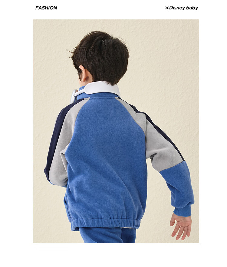 Disney Kids Set Boys and Girls 2026 New Spring Fleece-Lined Sports Sweatshirt Two-Piece Trendy Cool Jacket and Pants 40