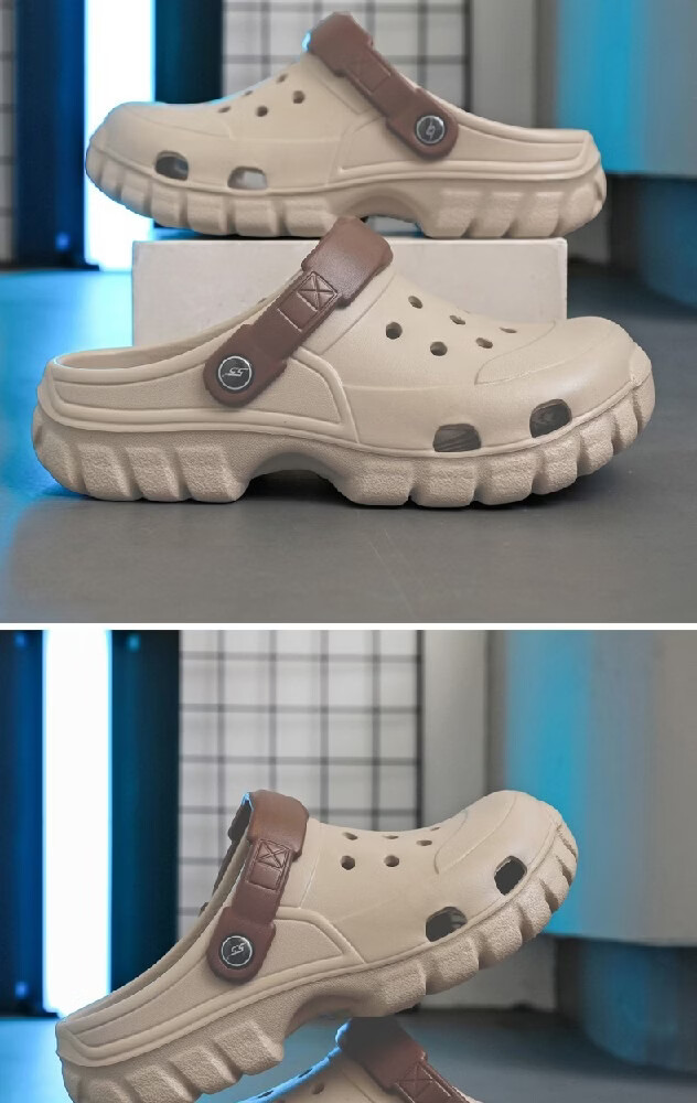 Huamei Comfortable Walking Sandals, Breathable Ventilated Open-Toe, Anti-Collision, Anti-Slip, Odor-Resistant, Quick-Dry Slippers HM2656 Off-White Size 42-43 19