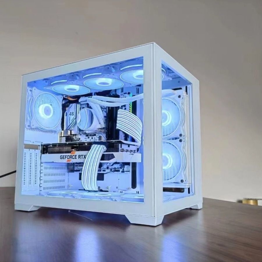 lzqly 利民通用电脑机箱风扇白静音argb神光同步pwm温控风扇12cm水冷