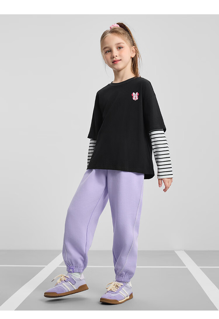 Disney Girls' Sports Sweatpants 2026 Spring New Loose Stylish Jogger Pants Casual Trousers for Girls 13