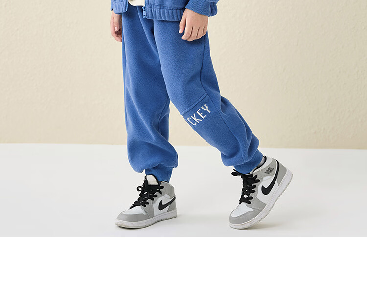 Disney Kids Set Boys and Girls 2026 New Spring Fleece-Lined Sports Sweatshirt Two-Piece Trendy Cool Jacket and Pants 38