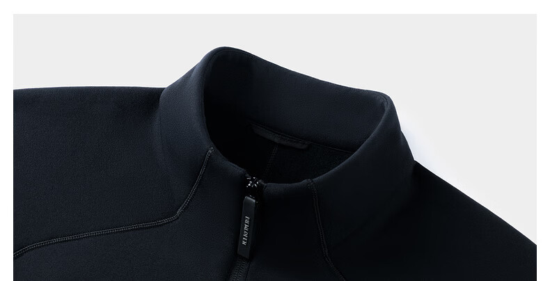 Biyinlefen Polartec Ultra-Light Warmth Autumn Winter Men's Solid Color Casual Stand Collar Knitted Jacket Fleece Outerwear 15