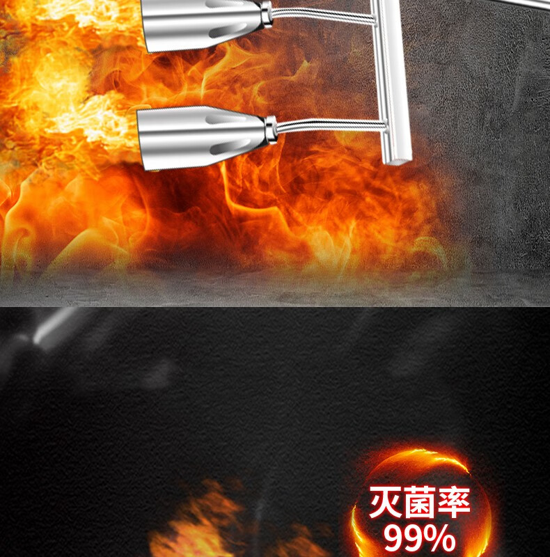 养殖场火焰消毒枪多头高温消毒火焰枪猪场猪舍高温液化煤气消毒枪 2头