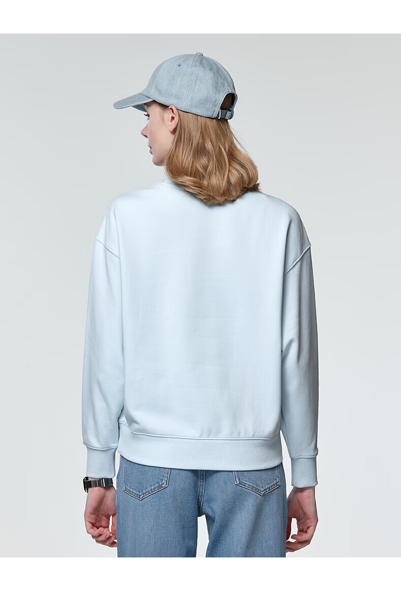 HAZZYS Women's Spring PHIZ Series Loose Pullover Crewneck Sweatshirt ABTSE0DAX01 23