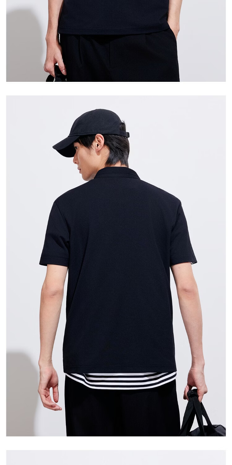 JACK & JONES Men's Quick-Dry Spring Polo Shirt Moisture-Wicking Breathable Casual Point Collar 226106023 12