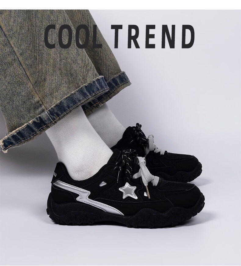 Global Platform German Training Shoes Women's 2026 New Spring Versatile Popular Casual Lightweight Black Shoes for Women 2
