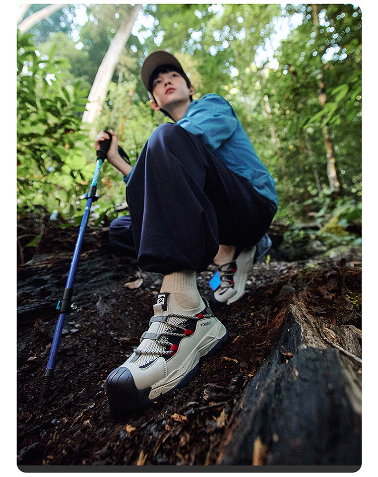 TOREAD 【Yuexing】 Kids' Sports Shoes Spring Summer Children's Bread Toe Hiking Shoes White/Blue Size 35 30