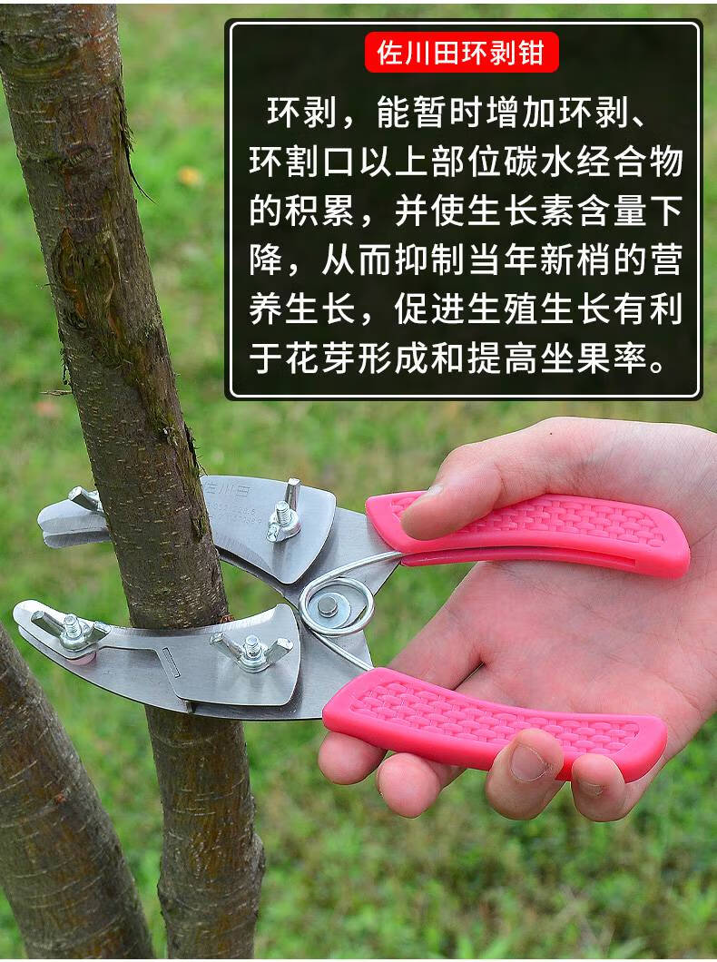 柑橘树环割刀可调节柑橘葡萄枣树苹果树环剥剪割树皮刀果树环割刀环剥