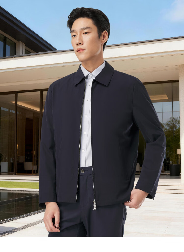 YOUNGOR Business Commuter Men's Jacket Spring New Business Work Lapel Executive Coat 424996 4