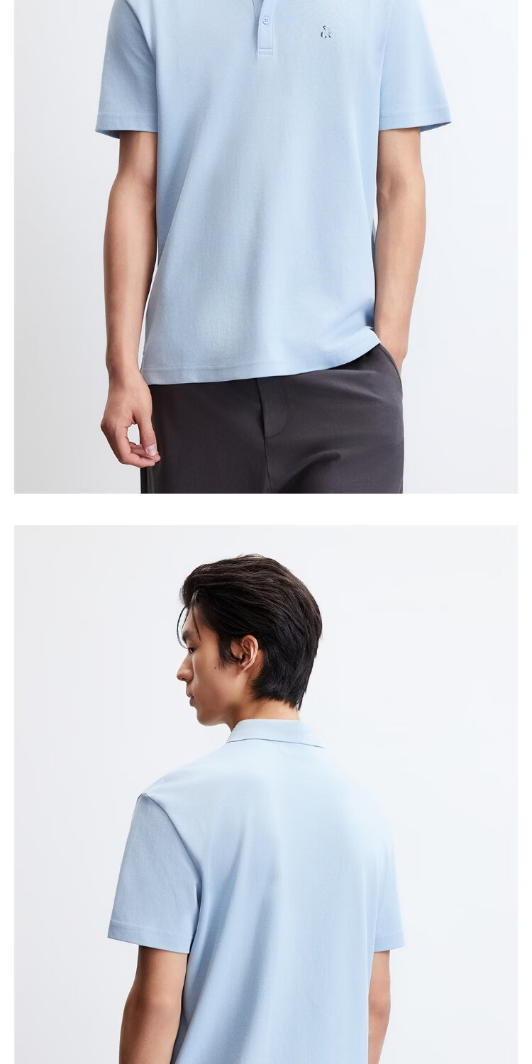 JACK&JONES Men's Spring Cooling Polo Shirt 3D Gradient Color Regular Collar Short Sleeve T-Shirt 226106009 12